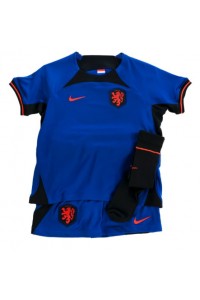 Nederland Babyklær Borte Fotballdrakt til barn VM 2022 Korte ermer (+ Korte bukser)